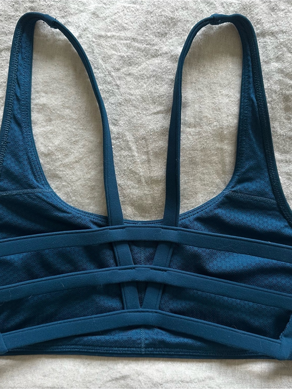 Vuori Strappy Sports Bra - Teal